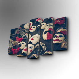 Wallity Cuadro Decorativo en Lienzo de 5 Piezas 5PUC-109